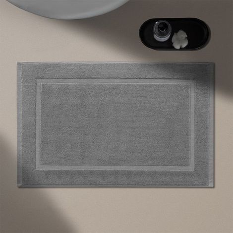 Badematten-Set (2er-Pack) – Reine Baumwolle – Weich, saugfähig, rutschfest, schnelltrocknend, atmungsaktiv – 50 x 80 cm – Hotelqualität (1/5)