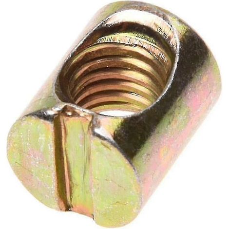 Lot de 10 boulons à tête cylindrique M8, chevilles cruciformes, écrous à fente pour meubles, lits, berceaux et chaises