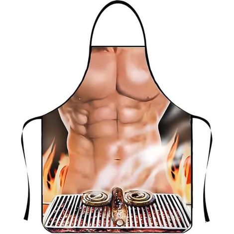 Tablier Cuisine Homme Humoristique - Marque - Modèle - Nouette - Intérieur - Lavable (1/4)