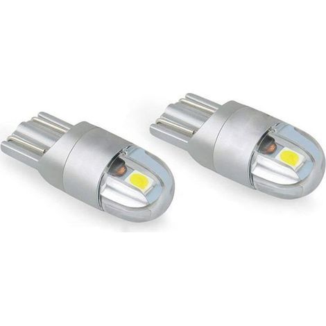 Ampoule LED T10 Veilleuse Blanche 6000K 12V pour Plaque d'Immatriculation et Feux de Gabarit Voiture Moto (1/5)