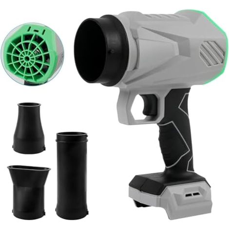 Souffleur à feuilles sans fil pour Makita - Moteur 500 000 tr/min - Nettoyeur de poussière léger avec vitesse réglable - Débit d'air de 215 km/h - Souffleur électrique pour souffler la neige, sécher (1/5)