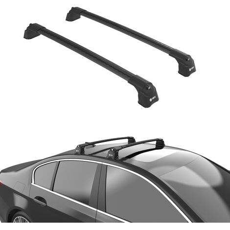 TURTLE kompatibel mit Bmw 3-Series (E46) 1998-2005 Dachträger Air3 Schwarz (1/5)