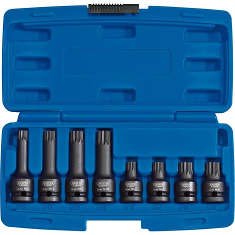 Draper Expert 8-Piece 1/2" Square Drive Tamper-Proof Impact Spline Bit Set (Model 49460) (1/5)
