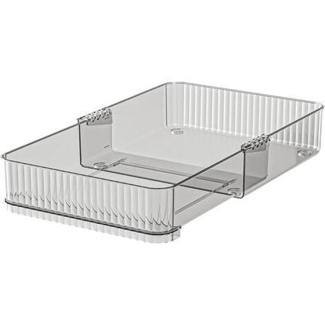Organiseur de tiroir pour argenterie Tiroir rangement cosmétique – Organisateurs salle bain, bacs maquillage, récipient d'organisation cuisine Large - (1/5)