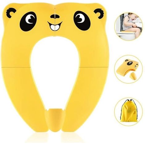 Siège de Toilette Pliable pour Enfant, ChangM Réducteur de Toilette Pliable, Voyage Siège Pliable de Toilette avec Boucle (1/4)