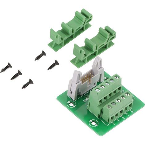 Borniers IDC10P 10Pin Connecteur Bloc De Jonction Terminal Mâle Interface PLC 48V 1A Pour Automatisation Industrielle (1/5)