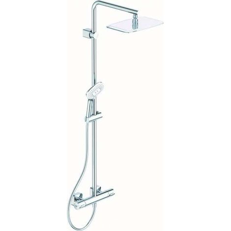 Ideal Standard Duschsystem IDEALRAIN CUBE m.CeraTherm 100 Brausetherm.AP Chrom A6986AA (1/2)