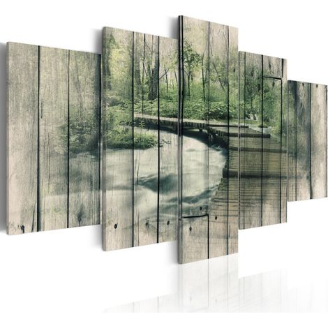 Tableau Imprimé "The River of Secrets" 100 x 200 cm (1/2)