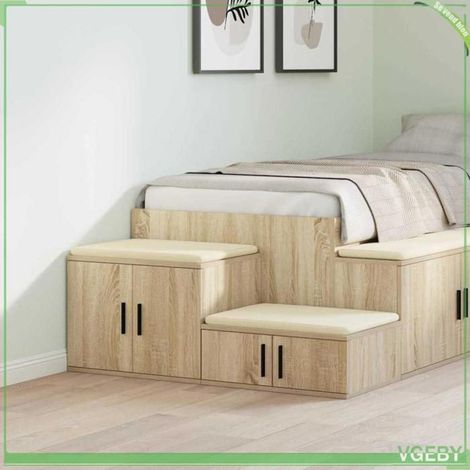 Armoire de rangement - Chêne sonoma - 2 portes - 103 x 41 x 40 cm - Design moderne (1/5)