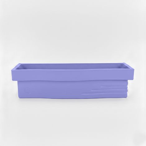 Jardinière design effet pierre 70l avec réserve d'eau-plast'up rotomoulage