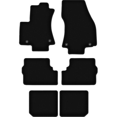 Alfombrillas básicas de terciopelo negro para: OPel Zafira A monovolumen de 7 plazas (1999-2005) (1/5)