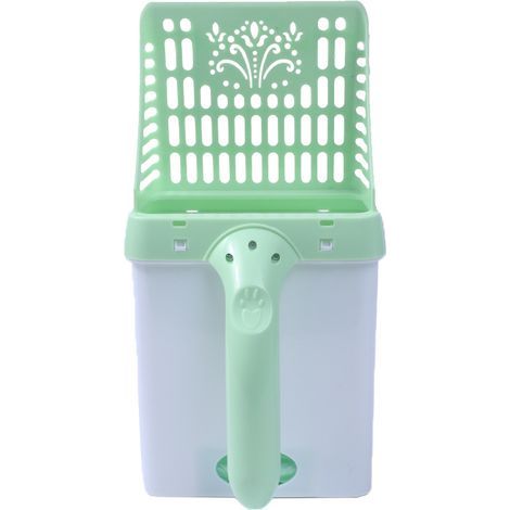 Kit de nettoyage pour litière de chat - Fournitures pour animaux dômestiques - Pelle à litière pour chat （vert） (1/5)