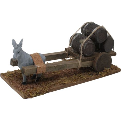Carretto con Carico Botti per Presepe - RR86655F (1/5)