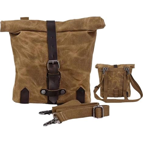 Sacoches de Moto - Sac Pare-Chocs en Toile, Poche latérale Pratique Polyvalente, Transport des Les Plus importantes sécurité Couche de Protection supplémentaire Modèle de vélo Scooter (1/5)