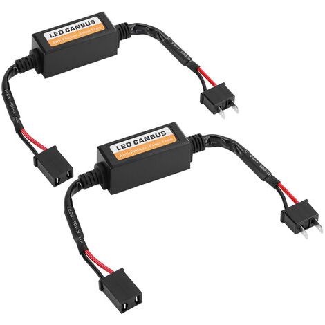 2Pcs LED Canbus Phare Décodeur Dispositif Anti-Flicker Résistances Erreur Annulateur pour H7 (1/5)