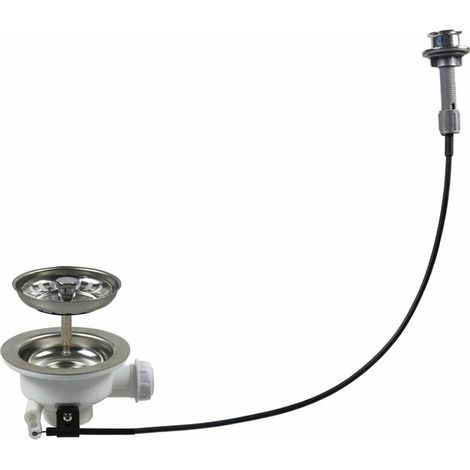 système de drainage pour évier XK256C019, type bol de cuisine, filtre avec contrôleur de câble, Kit de déchets d'évier