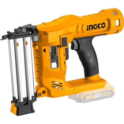 Chiodatrice sparachiodi 20V INGCO a batterie 2 x 2.0Ah + caricabatterie con valigetta
