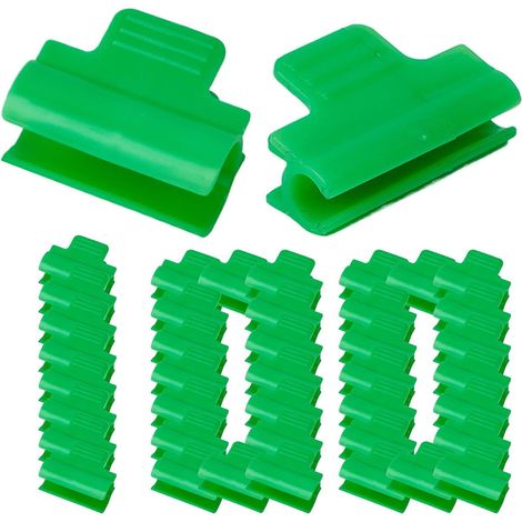 Clips pour Filet de Jardin 100 Pièces Fixations Robustes pour Serre Colliers de Serrage pour Piscine Bâche Toile de Artisanat Intérieur Extérieur (1/5)