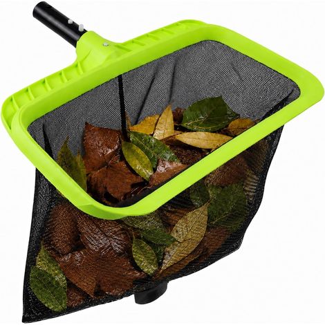 Épuisette de piscine, filet extra-large, épuisette de piscine à armature en plastique renforcé, épuisette pour piscine, bassin, algues, pataugeoire, spa, bassin, bain à remous (1/5)