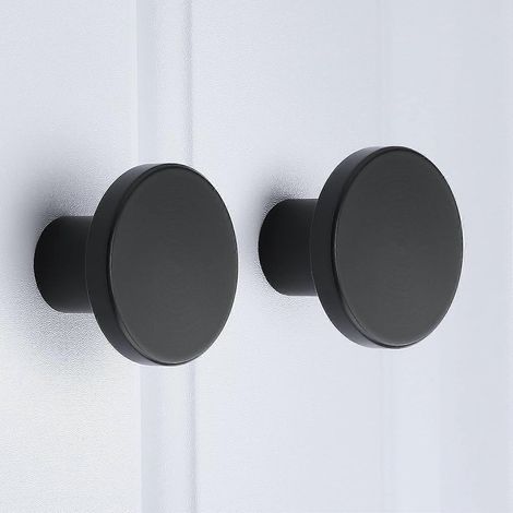 Lot de 10 boutons de meubles noir mat : noir : vintage (1/5)