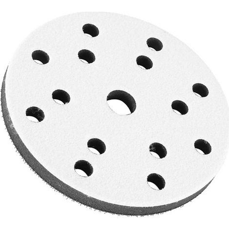 Coussinet d'interface en éponge souple de 150 mm de diamètre pour tampons de ponçage (17 trous) (1/5)