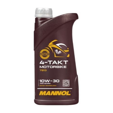 Huile moteur MANNOL 4T pour moto 10W50 1L, technologie ester synthétique (JASO MA/MA2) (7814) (20)
