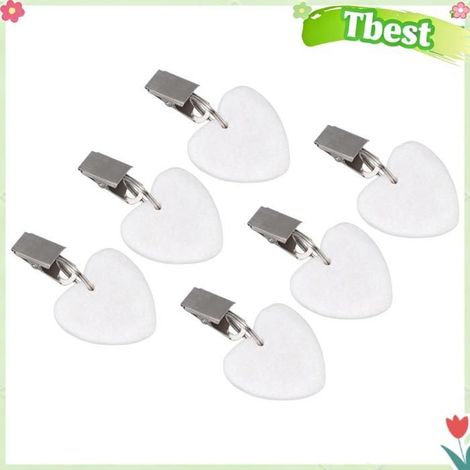 Tbest poids à clipser Poids de nappe en marbre en acier inoxydable, petite taille, étanche, bureau d'affichage En forme de coeur (1/5)