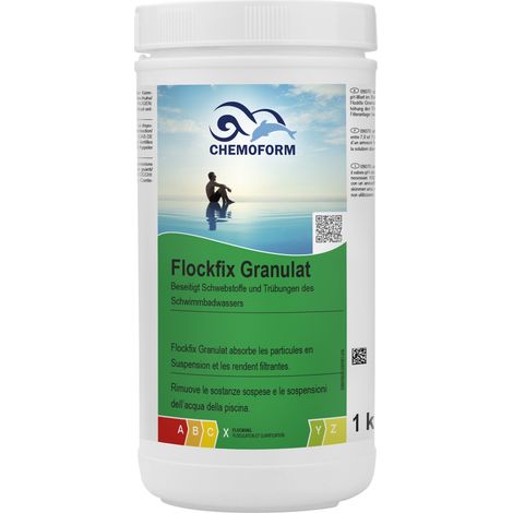 Chemoform Flockfix Granulat 1 kg Flockungsmittel für glasklares Poolwasser