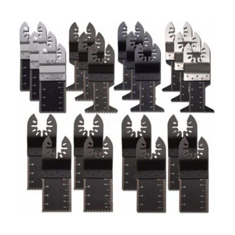 20 lames de scie oscillantes professionnelles pour outils multifonctions (bois/métal/plastique) avec système de changement rapide - RWDIY ›Outils à main et électriques›Outils à main ›Outils multifonct (1/5)