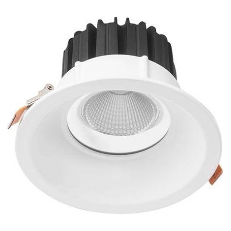 Forlight Dorit - LED-Einbaustrahler LED 15.7W und 1149lm mit Warmweiß 3000K. Durchmesser 14cm. Gehäuse aus Aluminium. Innenbereich IP44. Farbe Weiß