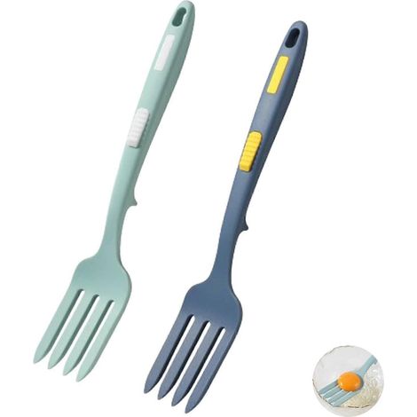Manche long et flexible en silicone, ustensile de cuisine résistant à la chaleur de 29,5 cm (11,6 pouces), mélangeur antiadhésif pour ingrédients, purée, fouet à œufs (GT) (1/5)