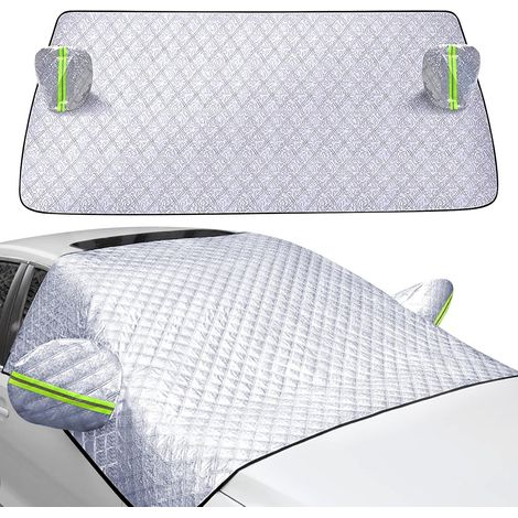 Car Windshield Cover, Waterproof Winter Windshield Protector, Windshield Cover with Mirror Cover and Reflective Strips, Universal for Cars and SUVs (1/5)