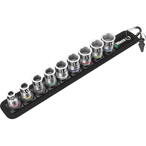 WERA Steckschlüsseleinsatz Set mit Haltefunktion 3/8" 10-teilig