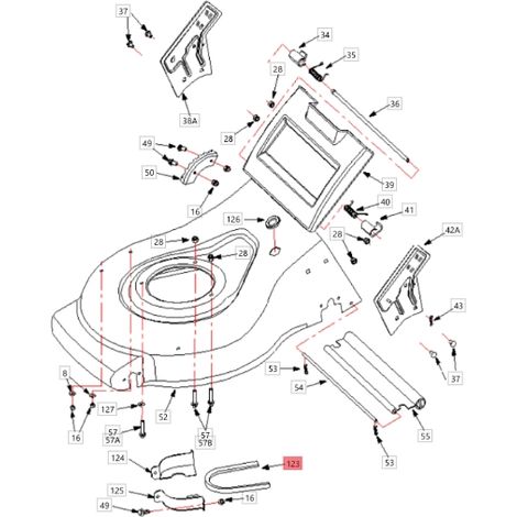 Cinghia trazione tagliaerba modelli TAURUS46TWC ORIGINALE BLUEBIRD 1812003 (1/2)