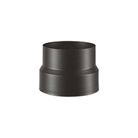 RIDUZIONE PORCELLANATA PER STUFE A LEGNA NERO OPACO ALA SMALTO TOP  F ø mm.150 M ø mm.130 x mm.150h.    ALA