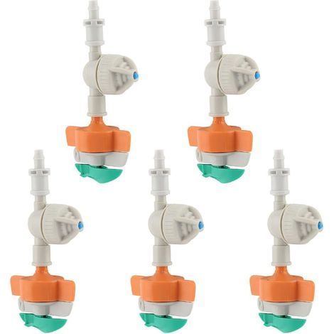 Lot de 5 Binnett Spinning spray anti - gouttelettes blanc inside Push Up site micro jet 360 ° à l'envers chute de poussière refroidissement (1/5)