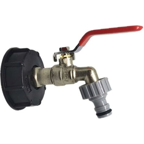 Adattatore del serbatoio del rubinetto Ibc, fourre-tout en laiton, adattatore del drenaggio di qualità alimentare 1/2 (1/5)