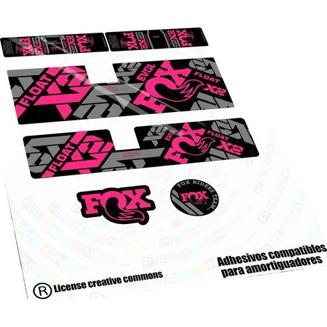 Adesivi ammortizzatori, vinile resistente, facile applicazione, rosa neon (1/2)