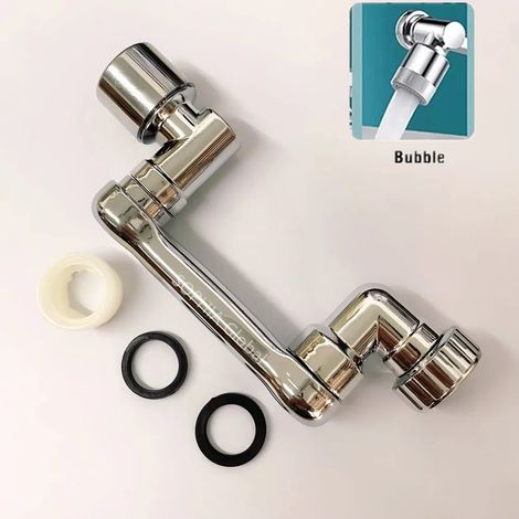Nouvelle douchette rotative universelle à 1080° pour robinet d'évier, rallonge de robinet avec diffuseur anti-éclaboussures, adaptateur 22/24, position uniquexx (1/5)