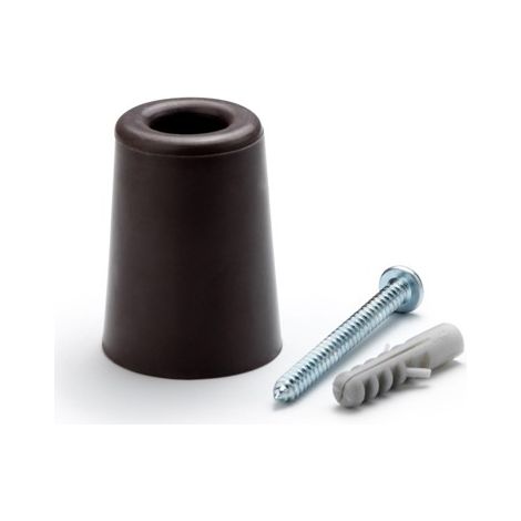 FERMAPORTA A VITE ALTO MARRONE - 51X38 MM