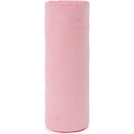 1 rouleau de 20 chiffons de nettoyage en microfibre à séchage rapide, chiffons de cuisine jetables, torchons réutilisables, rouleau d'essuie-tout de nettoyage (rose) (1/5)