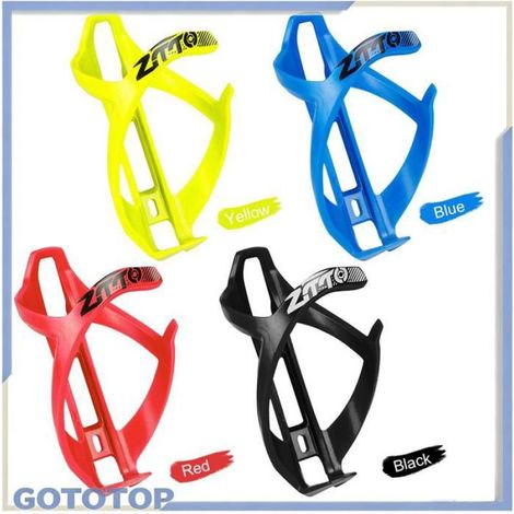 Porte-Bidon - Plastique Haute Résistance - Pour Vélo VTT Et Route - Jaune - 1 Pièce (1/5)