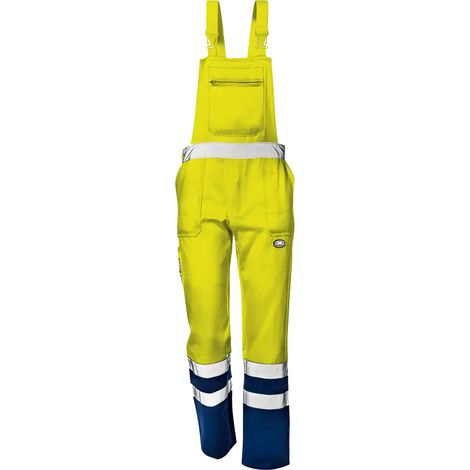 SIR SAFETY SYSTEM VELVET COLOR Salopette de travail haute visibilité jaune et bleu Taille 60