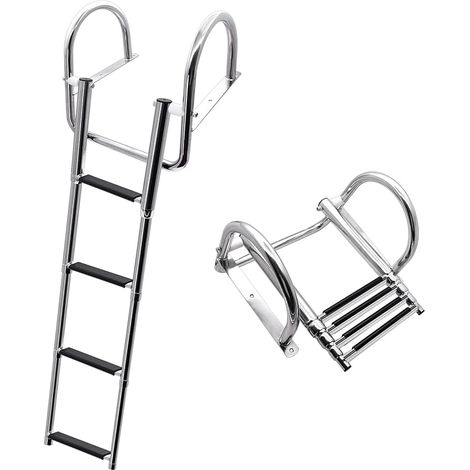Swimming Pool Ladder 4 Steps Stainless Steel (1/2)