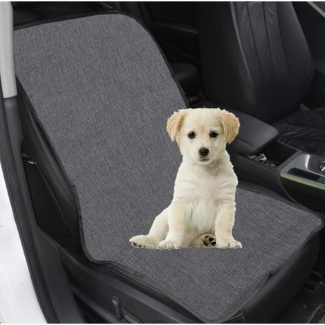 Housse de Siège Avant de Voiture pour Chiens Coussin de Siège d'antiusure des Animaux de Compagnie Voiture Protecteur Universelle Housse Anti-Rayures Imperméable pour Siège Auto pour Chien (Gris) (1/5)