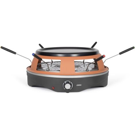 Livoo DOC304 Four à Pizza Marron 1200W Capacité 6 Mini-Pizzas (1/7)