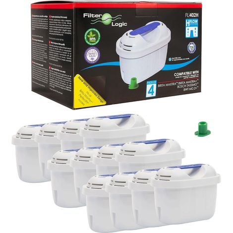 Lot de 12 - Cartouche Filtrante compatible avec Brita Maxtra+ Filtre à Eau pour Carafe Marella Style Flow Elemaris Fun - Tassimo (1/5)