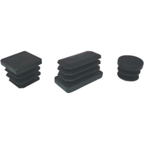 BL PUNTALE ALETTATO TONDO 18 MM NERO 10 PZ