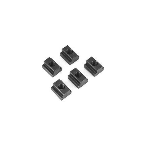 Lot de 5 Ecrous à Rainure en T M8/M10 Ecrou de Filetage en T avec Finition Oxyde Noir Écrous TSlot en Acier Écrou à Rainurer de Table de Serrage pour Connecter d'autres Pièces (M8) A (1/4)