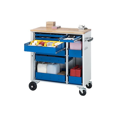 RAU  Carrello portautensili  9 cassetti  alt x largh x prof